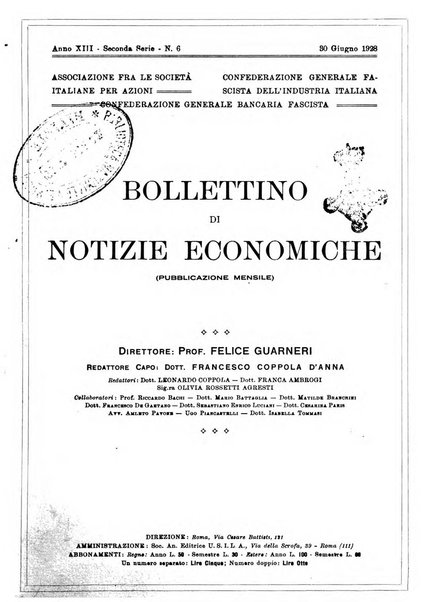 Bollettino di notizie economiche