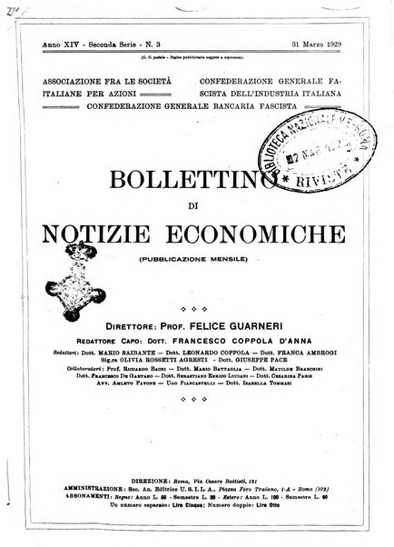 Bollettino di notizie economiche