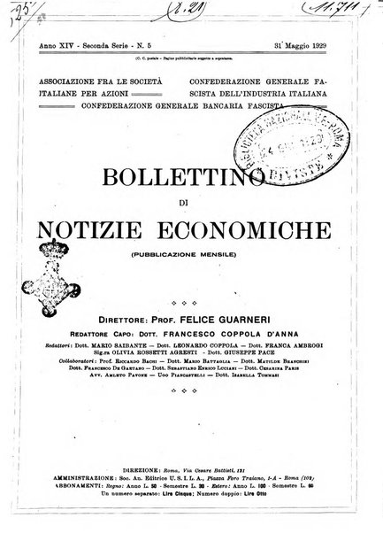 Bollettino di notizie economiche