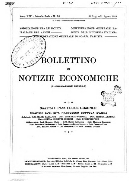 Bollettino di notizie economiche