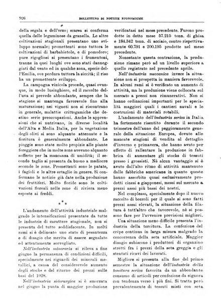 Bollettino di notizie economiche