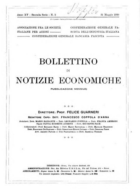 Bollettino di notizie economiche