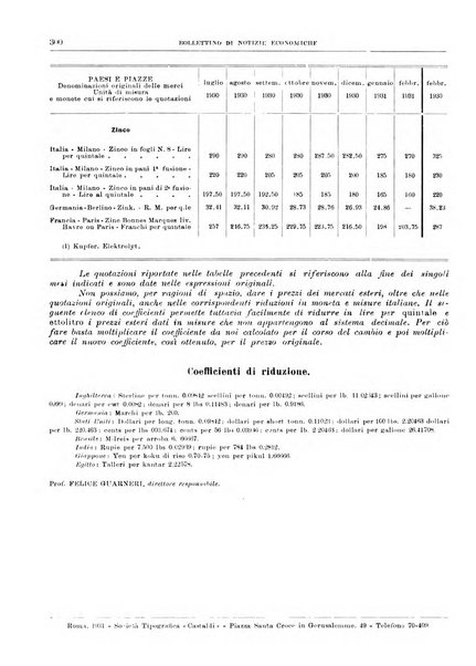 Bollettino di notizie economiche