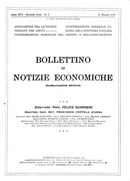 Bollettino di notizie economiche