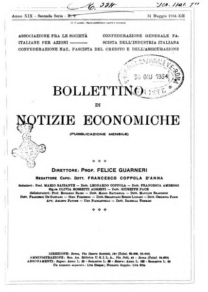 Bollettino di notizie economiche