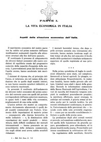 Bollettino di notizie economiche