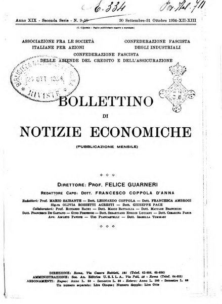 Bollettino di notizie economiche