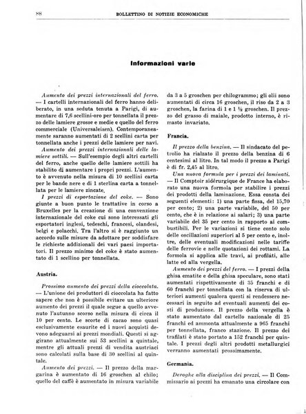 Bollettino di notizie economiche