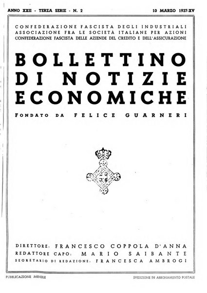 Bollettino di notizie economiche