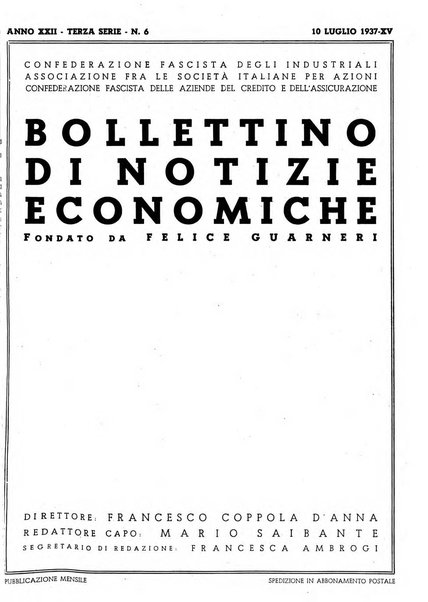 Bollettino di notizie economiche