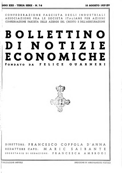 Bollettino di notizie economiche