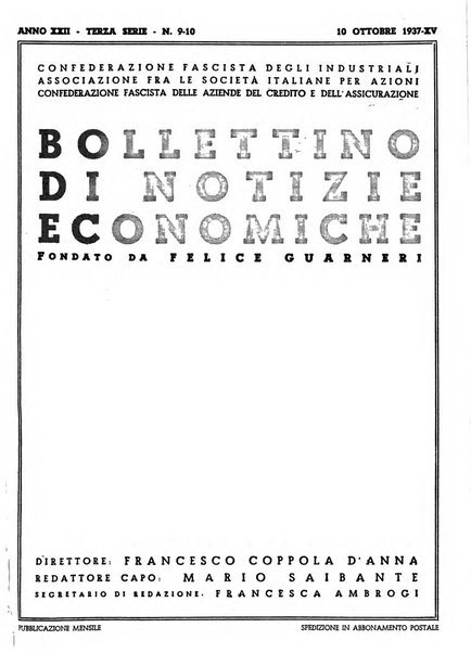 Bollettino di notizie economiche