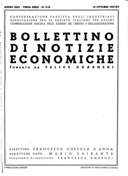 Bollettino di notizie economiche