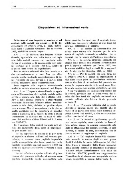 Bollettino di notizie economiche