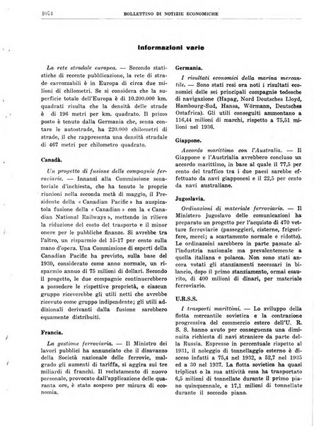 Bollettino di notizie economiche