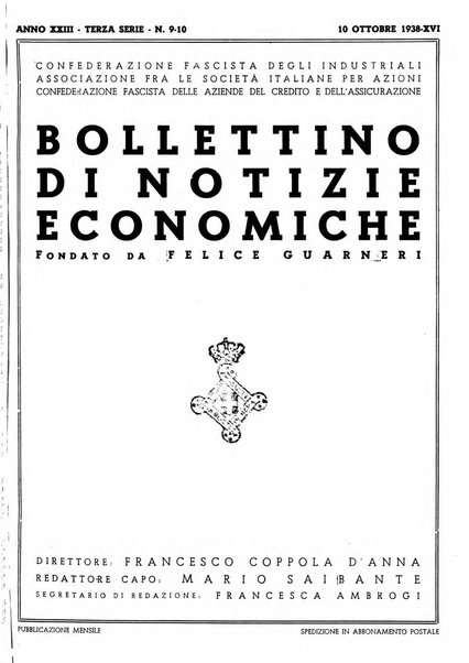 Bollettino di notizie economiche