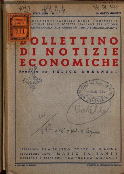 Bollettino di notizie economiche