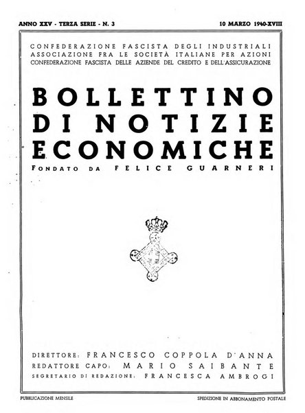 Bollettino di notizie economiche