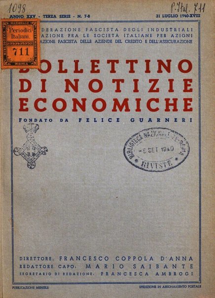 Bollettino di notizie economiche