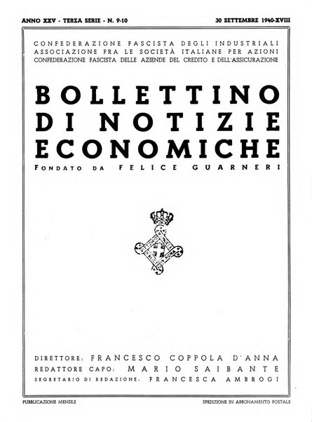 Bollettino di notizie economiche