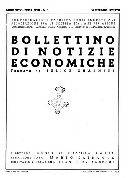 Bollettino di notizie economiche
