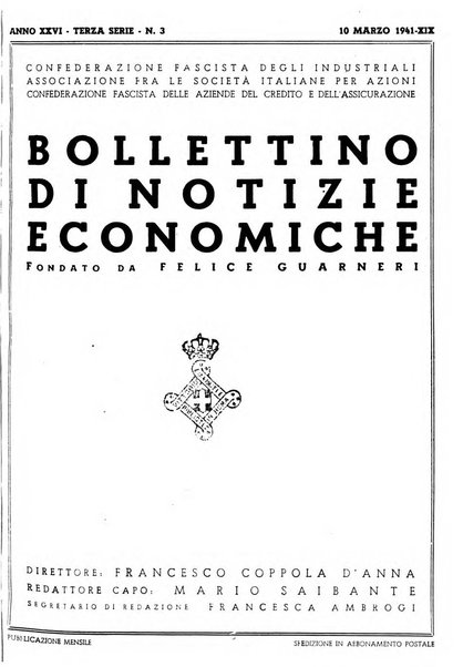 Bollettino di notizie economiche