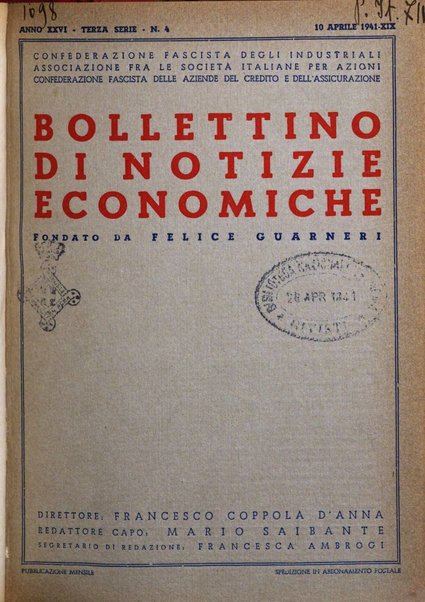 Bollettino di notizie economiche