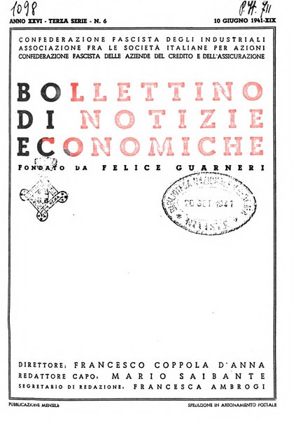 Bollettino di notizie economiche