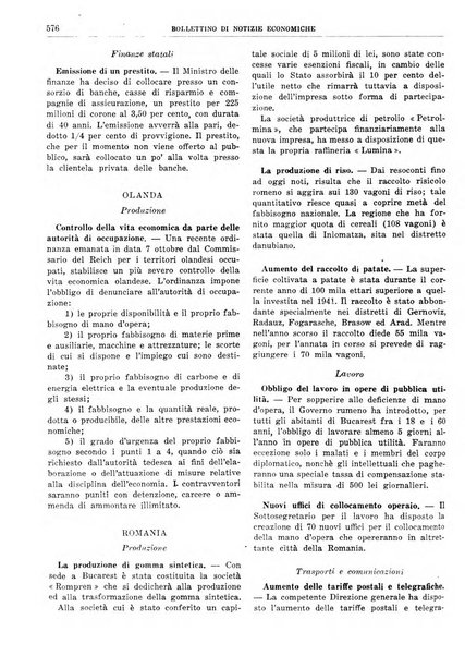 Bollettino di notizie economiche