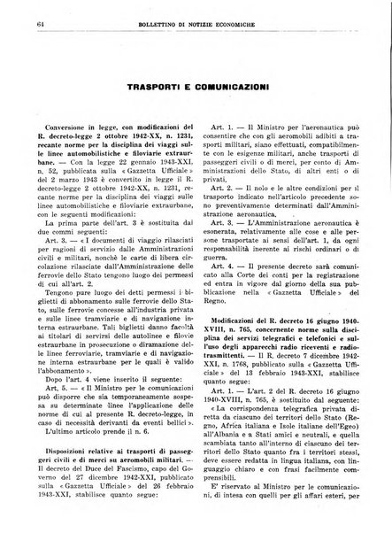 Bollettino di notizie economiche