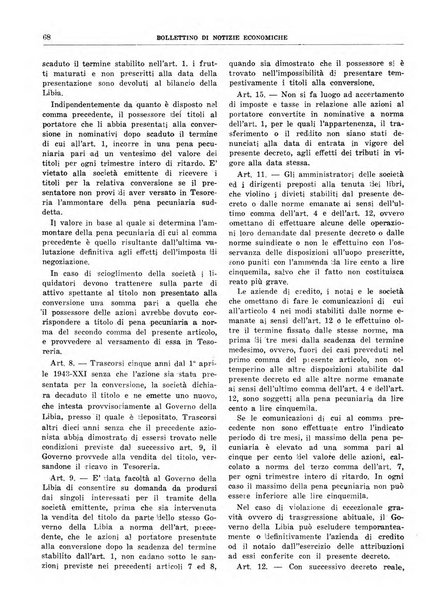 Bollettino di notizie economiche