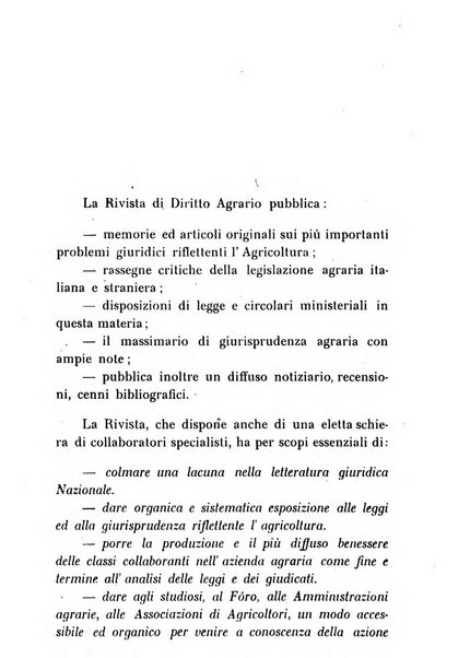 Rivista di diritto agrario organo dell'Osservatorio italiano di diritto agrario