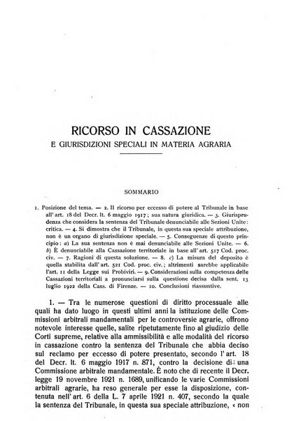 Rivista di diritto agrario organo dell'Osservatorio italiano di diritto agrario