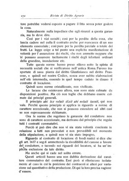 Rivista di diritto agrario organo dell'Osservatorio italiano di diritto agrario