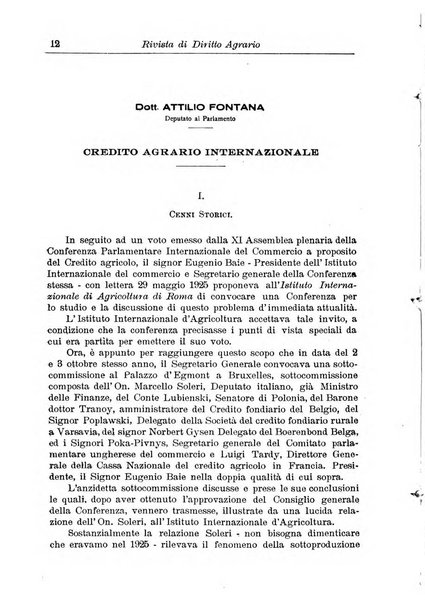 Rivista di diritto agrario organo dell'Osservatorio italiano di diritto agrario