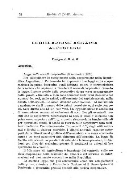 Rivista di diritto agrario organo dell'Osservatorio italiano di diritto agrario