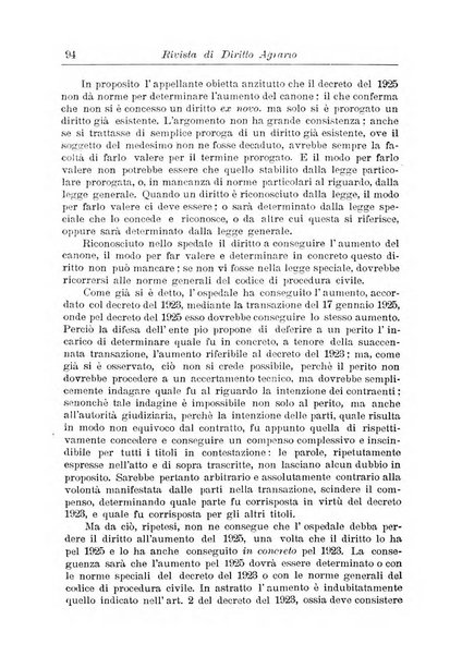 Rivista di diritto agrario organo dell'Osservatorio italiano di diritto agrario