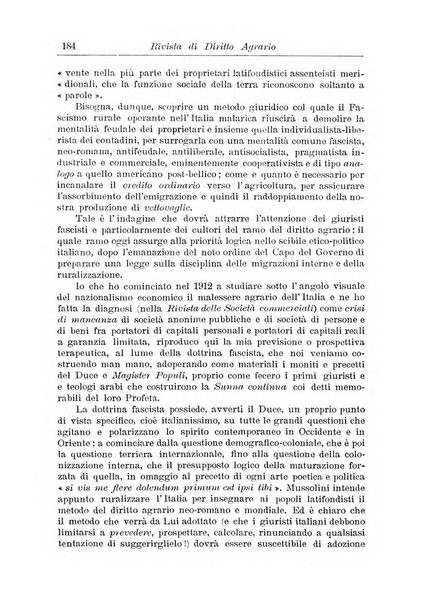 Rivista di diritto agrario organo dell'Osservatorio italiano di diritto agrario