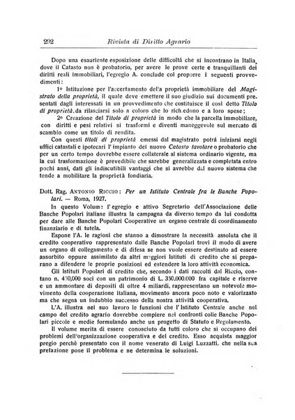 Rivista di diritto agrario organo dell'Osservatorio italiano di diritto agrario