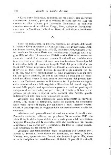 Rivista di diritto agrario organo dell'Osservatorio italiano di diritto agrario