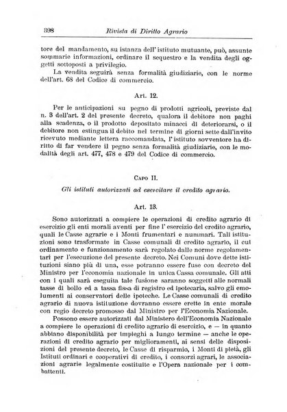 Rivista di diritto agrario organo dell'Osservatorio italiano di diritto agrario