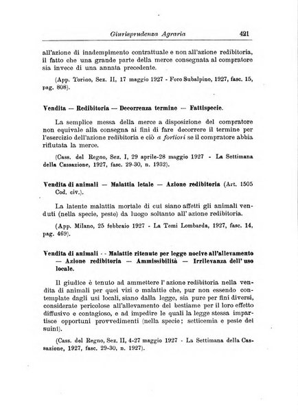 Rivista di diritto agrario organo dell'Osservatorio italiano di diritto agrario