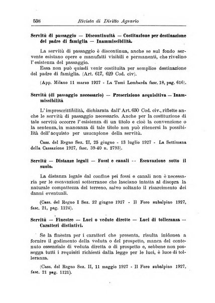 Rivista di diritto agrario organo dell'Osservatorio italiano di diritto agrario