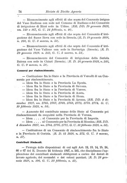 Rivista di diritto agrario organo dell'Osservatorio italiano di diritto agrario