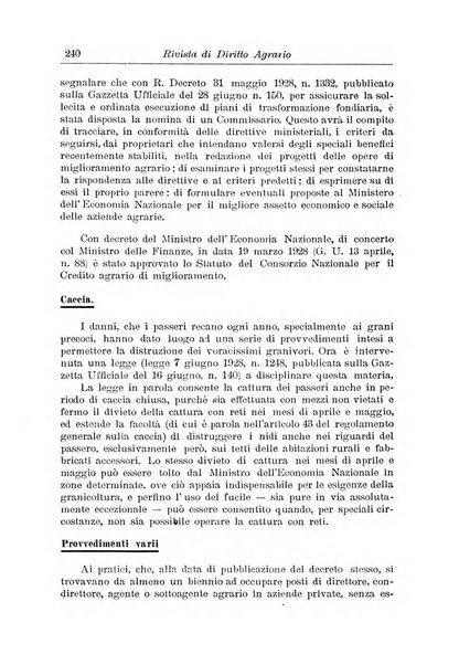 Rivista di diritto agrario organo dell'Osservatorio italiano di diritto agrario