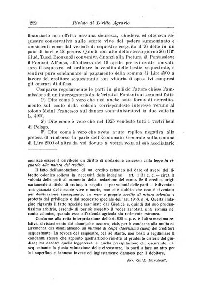 Rivista di diritto agrario organo dell'Osservatorio italiano di diritto agrario