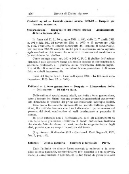 Rivista di diritto agrario organo dell'Osservatorio italiano di diritto agrario