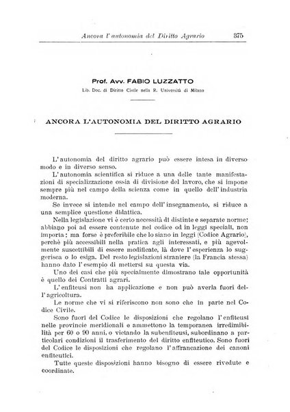 Rivista di diritto agrario organo dell'Osservatorio italiano di diritto agrario