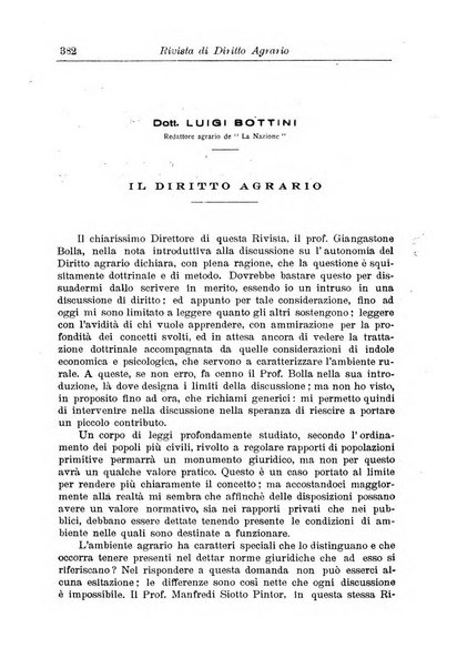 Rivista di diritto agrario organo dell'Osservatorio italiano di diritto agrario