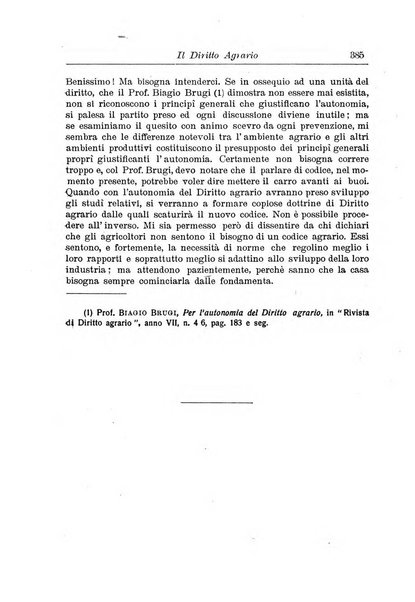 Rivista di diritto agrario organo dell'Osservatorio italiano di diritto agrario